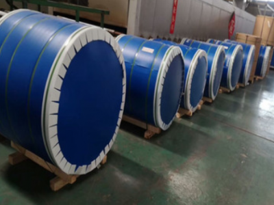 廠家批發聚酯涂層鋁卷 氟碳涂層鋁卷 銀灰色屋面鋁卷批發