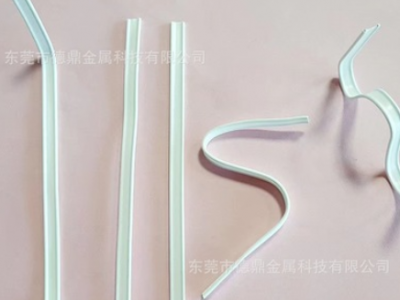 廠家直供KN95內置雙芯雙絲鐵絲鍍鋅絲N95定型條壓鼻梁條包塑環保2