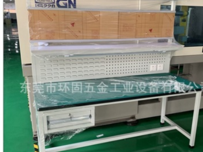 廠家直銷重型防靜電桌 帶掛板作業臺 方通焊接鉗工臺 定制工位桌