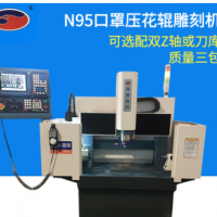 廠家供應N95口罩壓花輥雕刻機 CNC滾筒模具精雕機花紋輥雕刻機