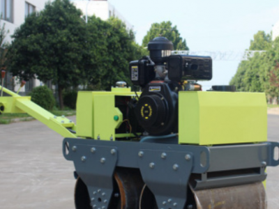 專業生產手扶雙鋼輪壓路機 小型回填土振動壓路機 柴油振動壓土機