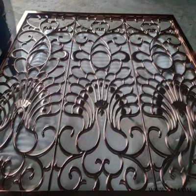 售樓部非標(biāo)定做拉絲古銅12MM厚鋁板屏風(fēng) 鏡面K金鋁板浮雕圖案屏風(fēng) 黑鈦金鋁雕鏤空屏風(fēng)