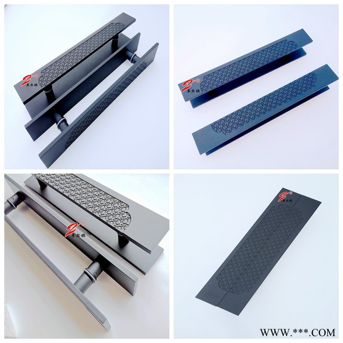 廠家定制鋁板雕刻祥云豪華大門拉手把手酒店別墅銅門室外古銅鋁板拉手