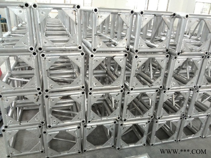 專業生產400*600三角鋁板架鋁合金舞臺桁架**鋁合金燈光架螺絲架龍門架Truss架國標鋁合金鋁板大桁架加固加厚