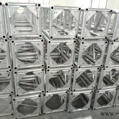 專業生產400*600三角鋁板架鋁合金舞臺桁架**鋁合金燈光架螺絲架龍門架Truss架國標鋁合金鋁板大桁架加固加厚