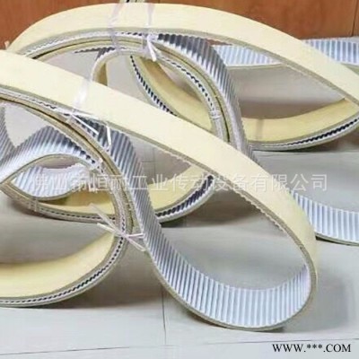 恒耐聚氨酯同步帶T10加毛氈 大型鋁型材設(shè)備專用 耐高溫同步帶 直銷