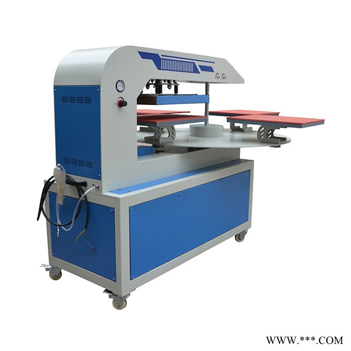 **熱升華燙畫印像亞克力鋁板四工位旋轉熱壓機轉速可調高速印花設備