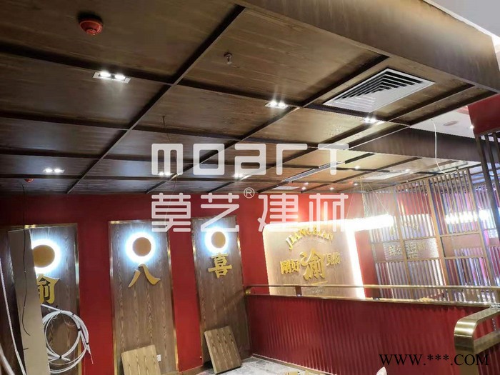 廣西萬達室內店鋪仿木紋漆施工鋼構木紋漆施工仿木紋鋁板仿木紋