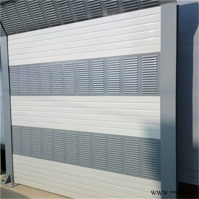 廠家批發(fā)  煙臺(tái) 路邊隔音板 工廠隔聲屏障板 波浪形金屬聲屏障  鋁板隔音墻