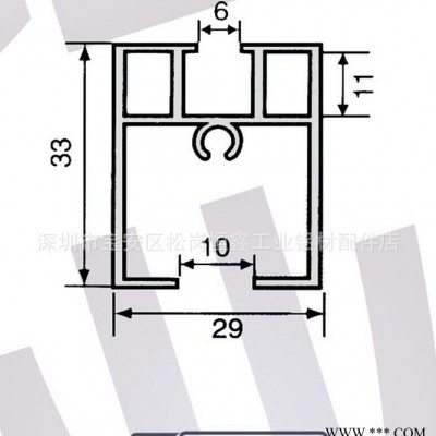 鋁型材導軌.深圳.東莞.惠州.珠海鋁型材.工藝卡鋁型材