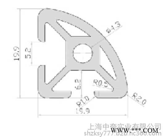 山東工業鋁型材 設備鋁型材  自動化設備鋁型材供應廠家  配件齊全 價格優惠 20系列