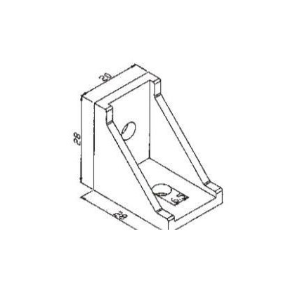 2028角碼 鋁型材直角連接件 2028角碼工業鋁型材角碼