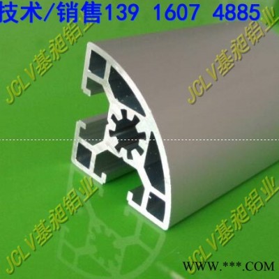 供應(yīng)生產(chǎn)廠家工業(yè)鋁型材 4545R-3030R-4040R,圓弧鋁管材