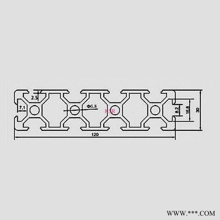 工業(yè)鋁合金型材30150高強度 雕刻機面板 DIY支架 移門軌道鋁型材