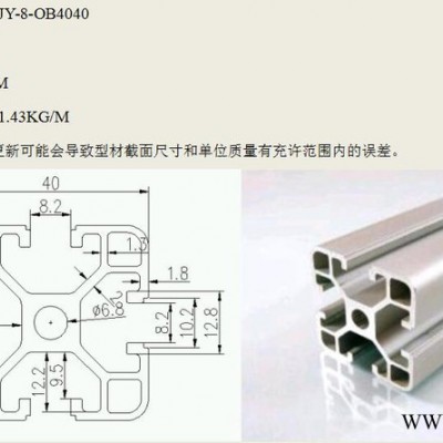 武漢銷(xiāo)JY2020/3030/4040/4545/5050/4080/4590/50100 國(guó)標(biāo)歐標(biāo)工業(yè)鋁型材流水線(xiàn)框架