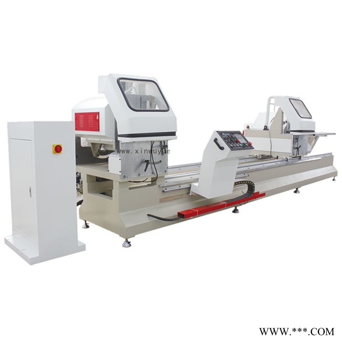 新五岳鋁型材雙頭精密切割鋸 LJZ2--500×4200 門窗幕墻工業(yè)鋁材加工設(shè)備