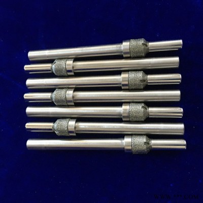 鄭州科美 電鍍磨針 金剛石異形磨針 六邊形異形電鍍磨頭/磨棒 Φ8mm柄徑  錐形磨頭