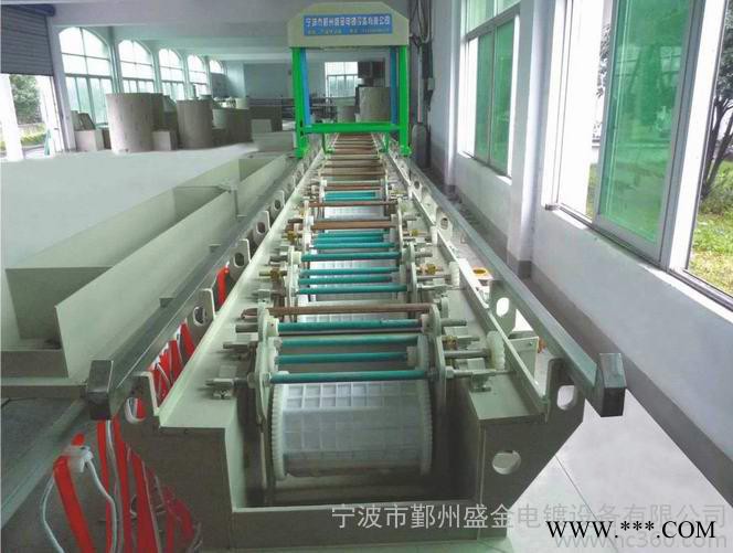 供應盛金電鍍設備---半自動分段式滾鍍生產線 釹鐵硼電鍍設備滾鍍生產線