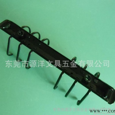 源洋獨(dú)模生產(chǎn):6孔D型夾 **環(huán)保文具五金夾子 一寸電泳黑色夾子