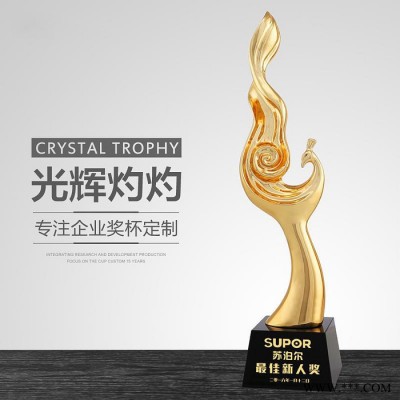 樹脂電鍍獎杯批發(fā)樹脂獎品圖樣樹脂獎杯價格咨詢關(guān)愛老人獎杯中國人壽獎杯