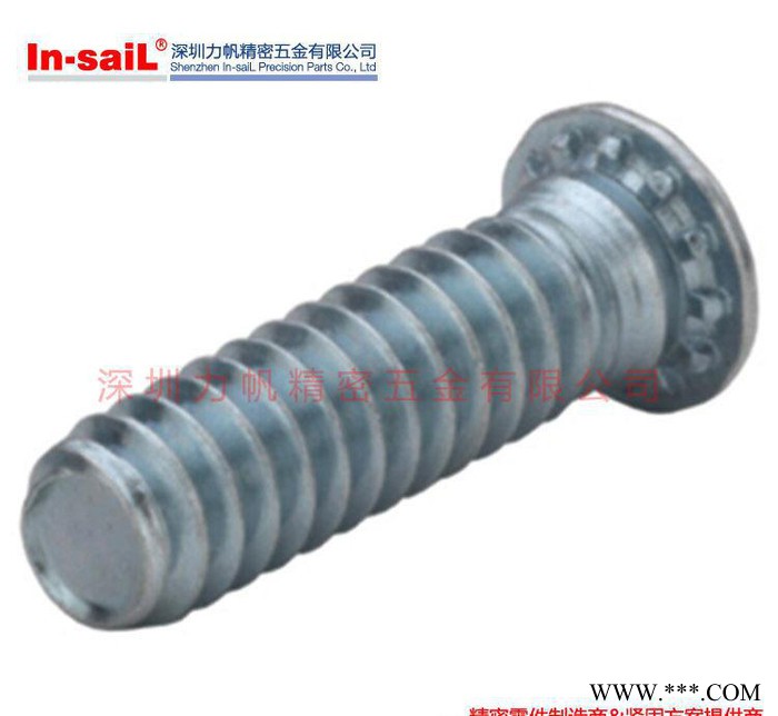 直銷(xiāo) 可定制國(guó)標(biāo)電鍍碳鋼壓鉚螺絲 M6圓形壓鉚螺栓緊固件