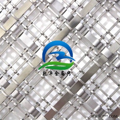 乾卓裝飾網 青古銅圓絲扁條編織網 隔斷屏風格 紫銅磷銅絲裝飾網簾 電鍍做舊鍍鈦