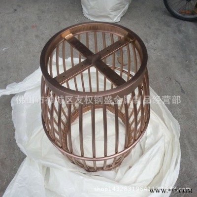 歐式電鍍拉絲古銅色大理石水吧茶幾 客廳時尚鏡面不銹鋼茶幾