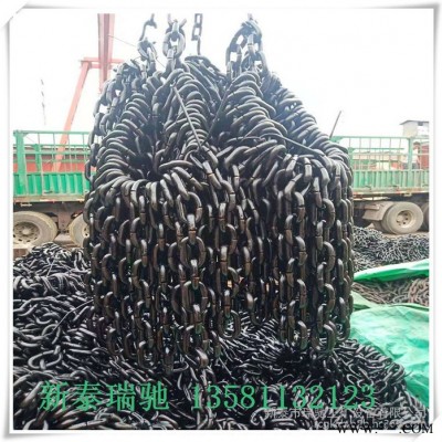 源頭廠家現貨直供40T高強度圓環鏈條 礦用淬火熱處理提升鏈條輸送鏈條