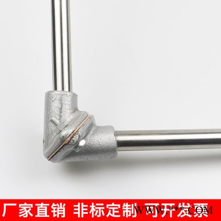 士業儀表丨WRN530直角熱電偶 K型煙道鹽浴爐熱處理爐溫度探頭 鑄造用測溫棒