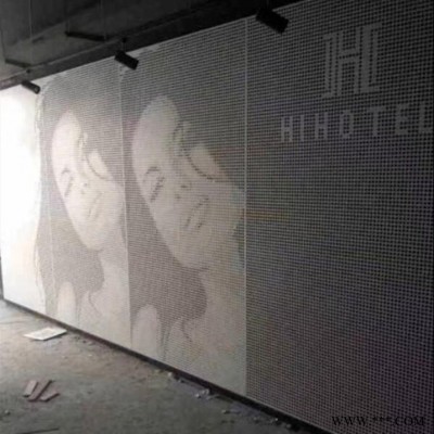 廣告牌裝飾山水畫沖孔鋁板， 廠家定制圖案沖孔鋁單板， 組合孔鋁板