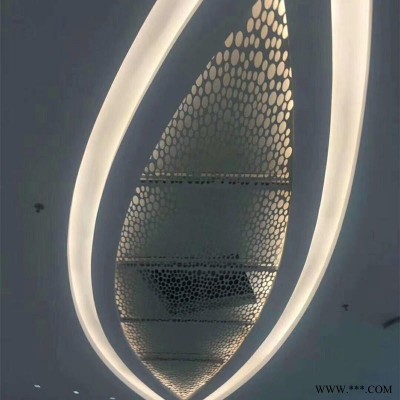 沖孔鋁單板吊頂 廠家定制歐佰沖孔鋁板天花 商場沖孔鋁單板天花