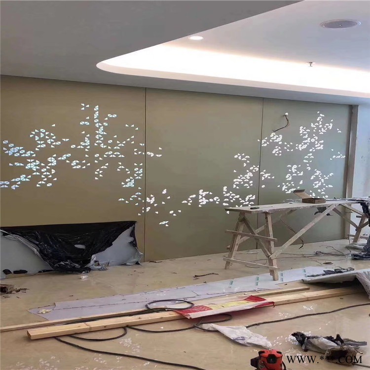 商場包柱鋁單板 酒店弧形包柱鋁板裝飾 宏鋁鋁業金屬雕刻板木紋鋁單板 免費深化圖紙