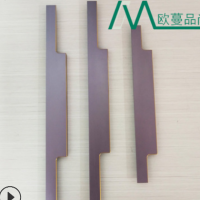 卡板拇指款亞克力封邊拉手櫥柜衣柜門拉手開槽款銑型把手定做批發