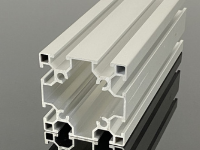 工業鋁型材廠家直供開模定制銀白噴砂氧化6060流水線鋁型材鋁合金