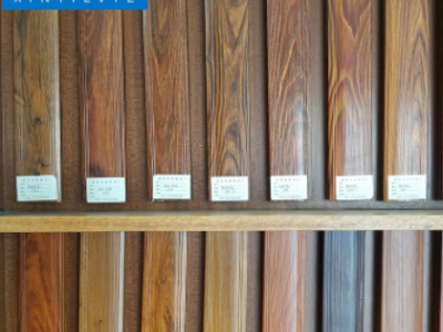 佛山手感木紋鋁方管 隔斷裝飾鋁管木紋方通四面鋁方通工廠直售